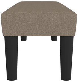 Banco 100x30x30 cm tecido castanho-acinzentado