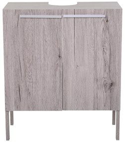 Armário Baixo com 2 Portas para Banheiro 60x30x70 cm
