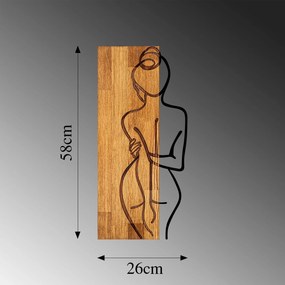 Acessório Decorativo de Parede MA – Nogueira – 27 x 58 cm