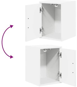 Armários de parede para garagem 2 pcs derivados de madeira