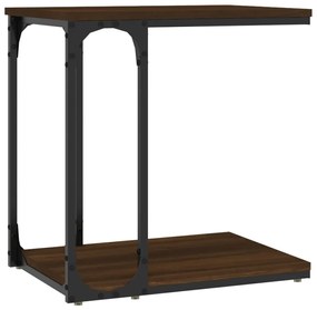 Mesa de apoio 50x35x52cm derivados de madeira carvalho castanho