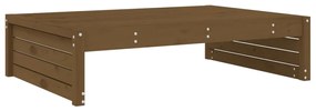 Apoio de pés para jardim 120x80 cm pinho maciço castanho-mel
