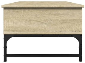 Mesa de centro 100x50x35cm deriv. madeira/metal carvalho sonoma