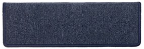 Tapetes de escadas 30 pcs 65x21x4 cm cinzento e azul