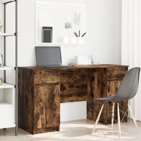 Mesa vidaXL Carvalho Defumado 140x49x76 cm Madeira de Engenharia