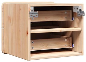 Mesa-de-cabeceira com gaveta 2 pcs Castanho 39 x 34 x 33 cm