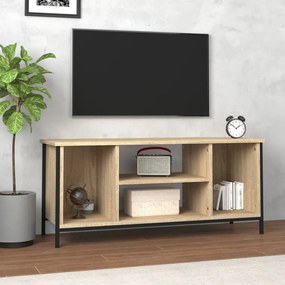 vidaXL Móvel p/ TV 102x35x45 cm madeira processada carvalho sonoma