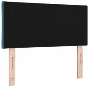 Cabeceira LED com Design de Blocos de Diamante Azul Escuro 100 cm em V
