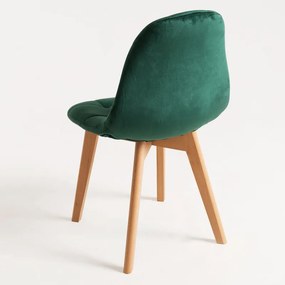 Pack 4 Cadeiras Kelen Veludo - Verde