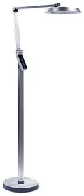 Candeeiro de pé LED prateado 170 cm CARINA Beliani