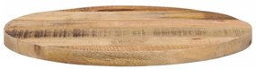 Tampo de mesa redondo Ø60x3,8cm madeira mangueira áspera maciça