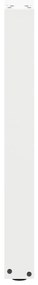 Pés para mesa de jantar em formato de U, 3 peças, branco, 90x (72-73)