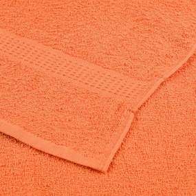 12pcs Conjunto toalhas banho 360 gsm 100% algodão laranja