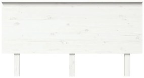 Cabeceira de cama 154x6x82,5 cm pinho maciço branco