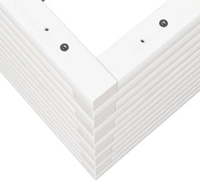 Vaso/floreira de jardim 70x40x46 cm madeira pinho maciça branco