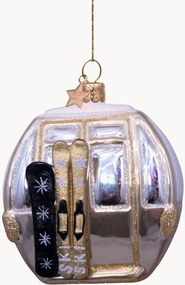 Ornamento de Natal artesanal Ski Gondola