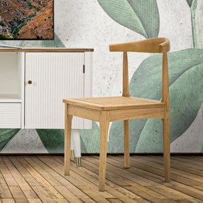 CONJUNTO DE 2 CADEIRAS JAPAN  54X54X70 CM CASTANHO