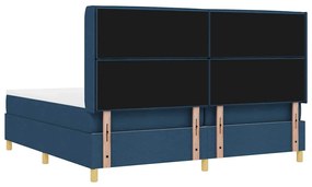Cama Box com Colchão Azul 200x200 cm
