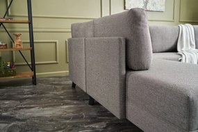 Sofá-Cama de Canto Eris – Castanho – 300 x 78 x 202 cm
