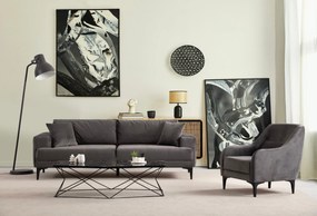 Sofá de 3 Lugares Astana – Antracite – 100x78x234 cm