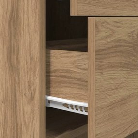 Gabinete de Livros carvalho artisiano 40 x 35 x 180 cm