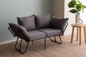 Sofá-Cama de 2 Lugares Viper – Cinzento – 150 x 78 x 60 cm