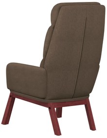 Cadeira de descanso tecido cinzento-acastanhado