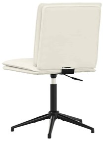 Cadeiras de jantar 6 pcs veludo cor creme