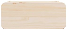 Mesa de Cabeceira Montada na Parede com gaveta 2 pcs Castanho