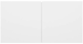 Conjunto móveis de TV 5 pcs madeira processada branco