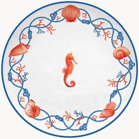 Pratos de pequeno-almoço em porcelana Cote De Mer, conjunto de 4