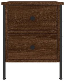 Mesas de cabeceira 2 pcs derivados de madeira carvalho castanho