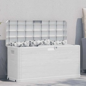 vidaXL Caixa de arrumação para jardim 280 L cinzento-claro