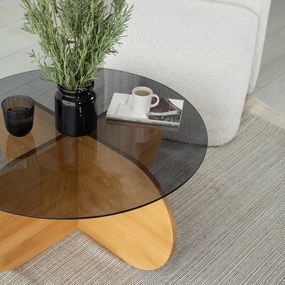 Mesa de Café Bubble – Carvalho – 75cm x 35cm x 75cm