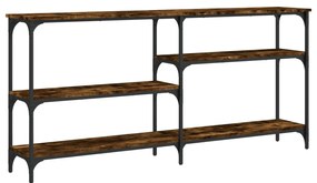 Mesa consola 160x29x75 cm derivados de madeira carvalho fumado