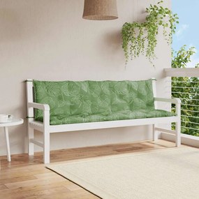 Almofadões p/ bancos de jardim 2pcs tecido oxford padrão folhas