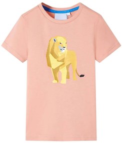 T-shirt de criança laranja-claro 116