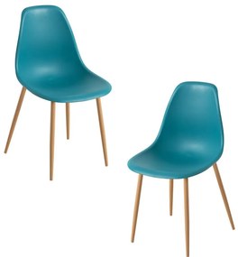 Pack 2 Cadeiras Mykle - Verde-azulado
