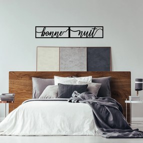 Acessório Decorativo de Parede Bonne Nuit 1 – Preto – 90 x 15 cm