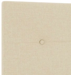 Cama vidaXL Creme 120x200 cm em Tecido