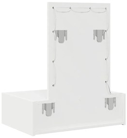 Mesa de Toucador Suspensa com Luzes LED - Branca