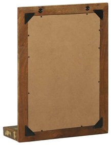 Espelho de Casa de Banho 50x22x70 cm Madeira Maciça Reaproveitada