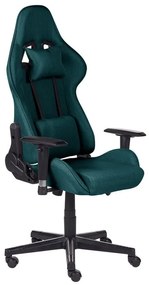 Cadeira gaming verde escura WARRIOR Beliani