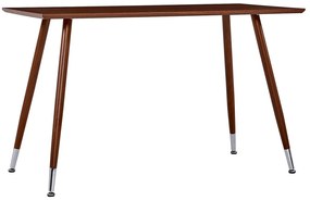 vidaXL Mesa de jantar 120x60x74 cm MDF castanho