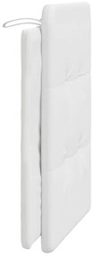 Almofadão de cabeceira 90 cm couro artificial branco
