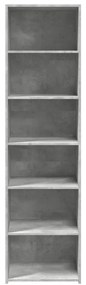 Armário alto 50x41x185 cm derivados de madeira cinza cimento