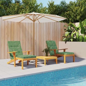 vidaXL Almofadões p/ cadeira de terraço 2 pcs tecido oxford folhas