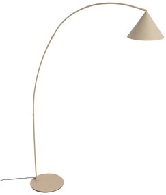 Candeeiro de pé retro bege com interior branco - Triangolo Retro
