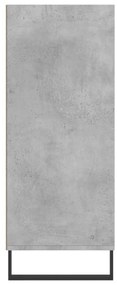 Armário alto 57x35x90 cm derivados de madeira cinzento cimento