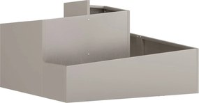 vidaXL Vaso de Jardim Castanho 80 x 80 x 50 cm